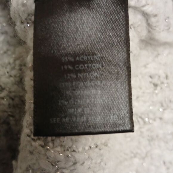 SIMPLY VERA, VERAWANG Cozy Gray Turtleneck Sweater Size L - Picture 8 of 9